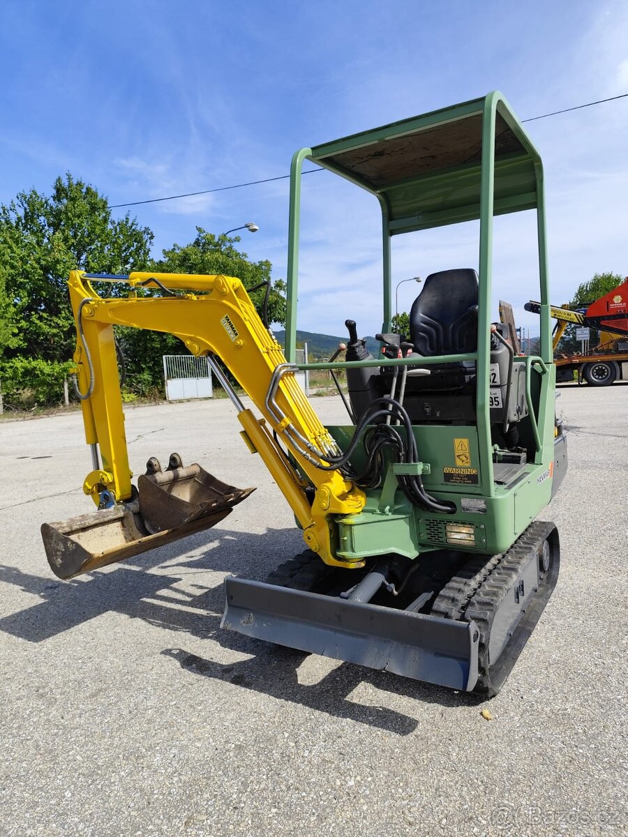 Minibagr Yanmar B15 /1600kg/, 2x lyžica - 5