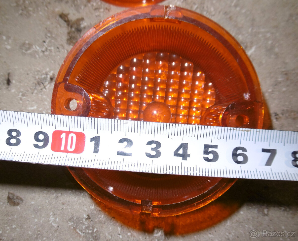 Stare oranzove plexiskla na blinkry Jawa ČZ prodam 2 ks - 5