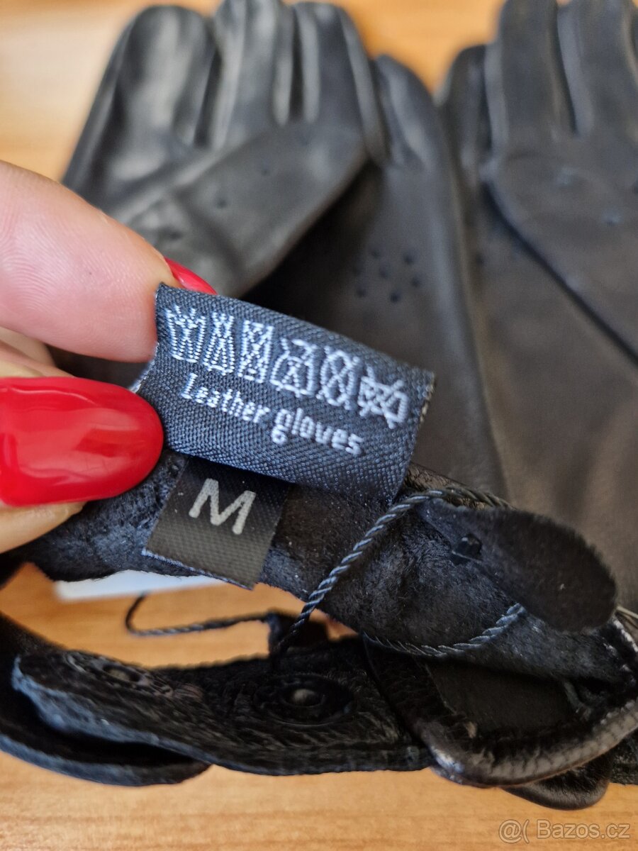 Kožené driving rukavice - 5