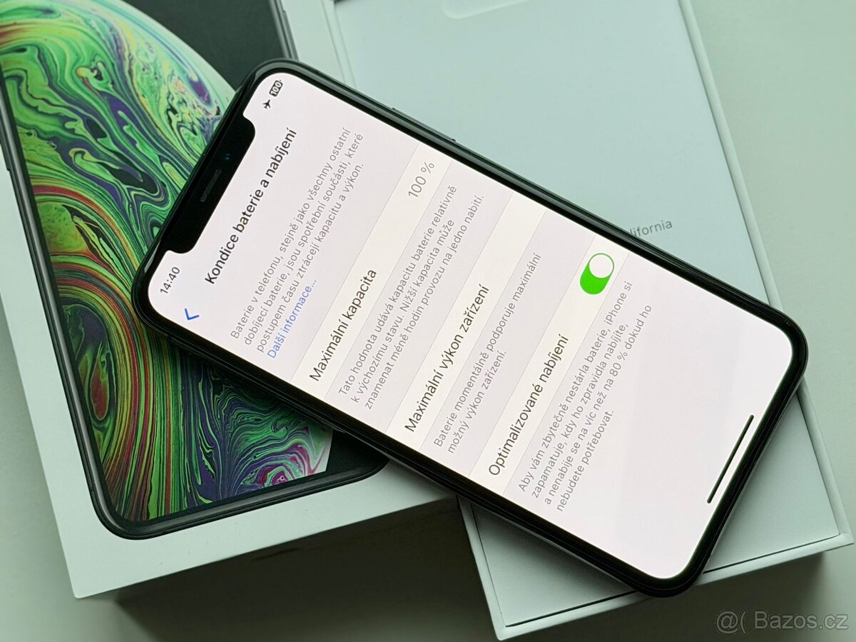 iPhone Xs Space Gray BATERIE 100% TOP - 5