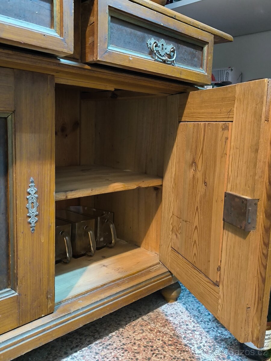 Starožitný příborník, kredenc Sleva - 5