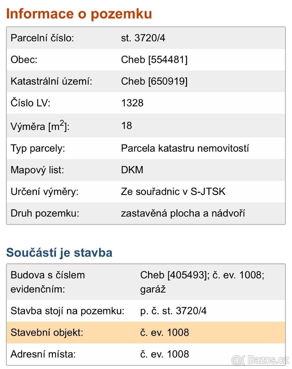 Prodej garáže 19 m² Cheb Dyleňská - 5