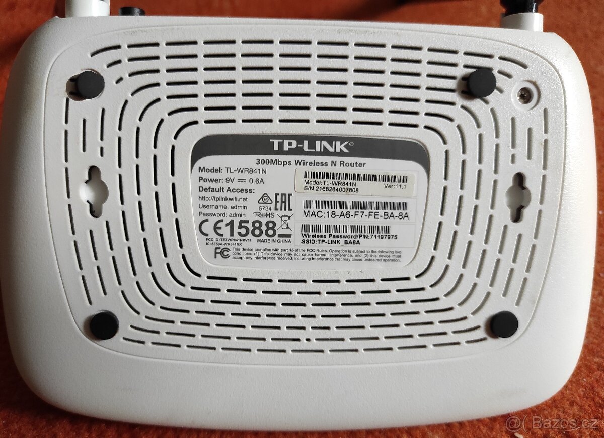 TP-LINK TL-WR841N, wifi router 300Mbps, wireless - 5