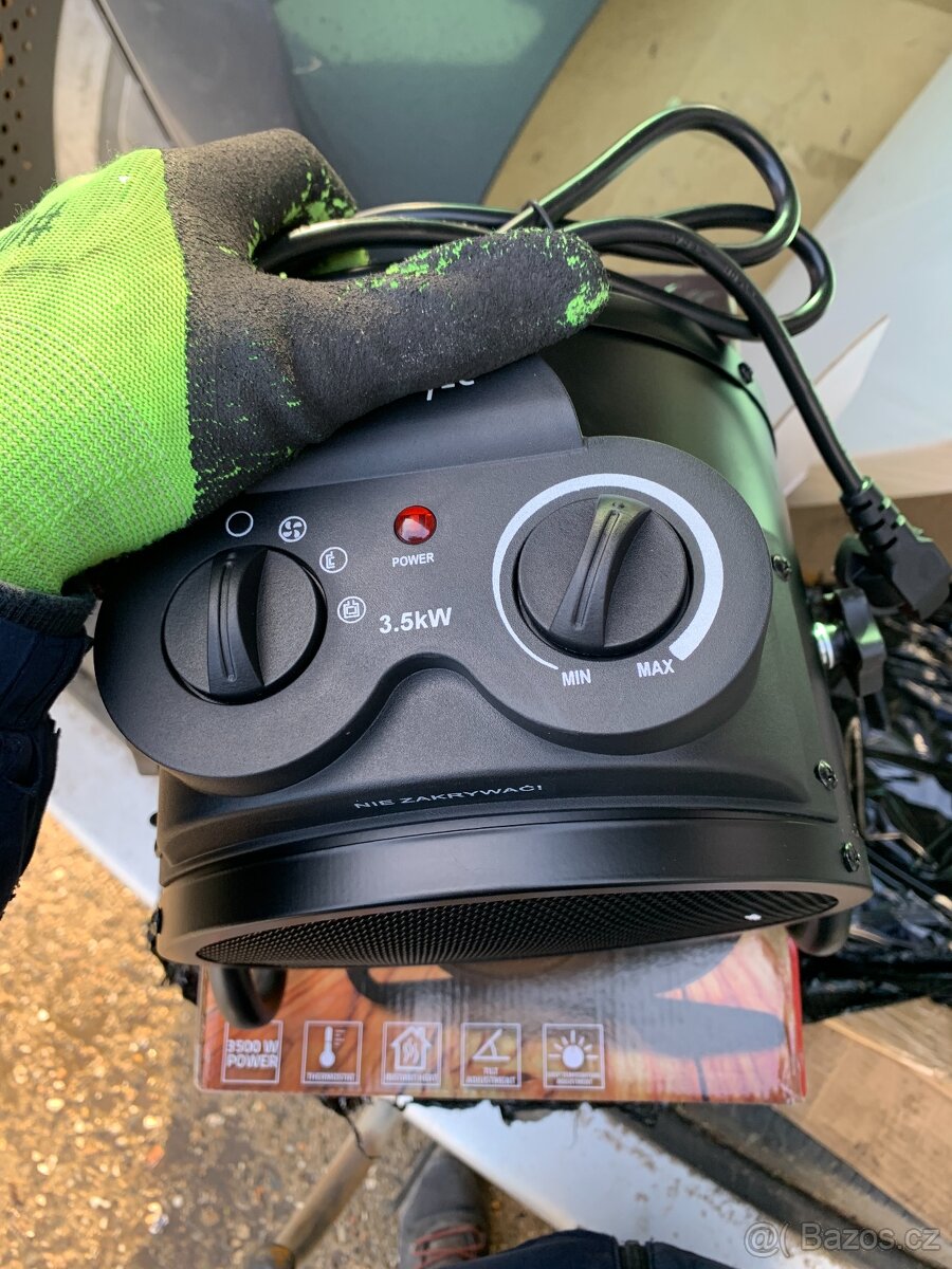 ELEKTRICKÉ TOPENÍ TOPIDLO 3,5kW OHŘÍVAČ přímotop - 5