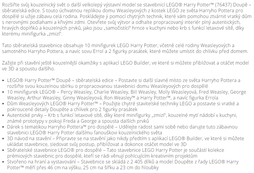 LEGO® Harry Potter™ 76437 Doupě – sběratelská edice - 5
