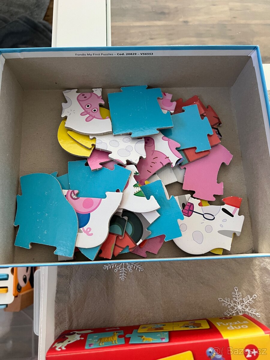 Hra mňam -mňam, puzzle Pepa pig a puzzle DUO - 5