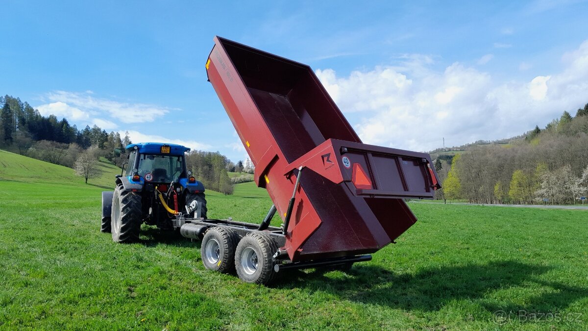 Traktorový návěs,Vlek za Traktor,Vlečka,Přívěs,Dumper 10t - 5
