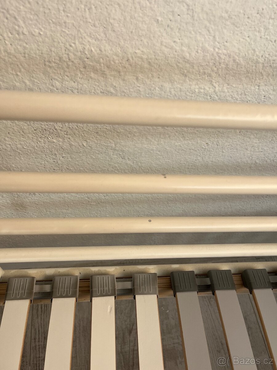 Ikea kovová postel s roštem - 5