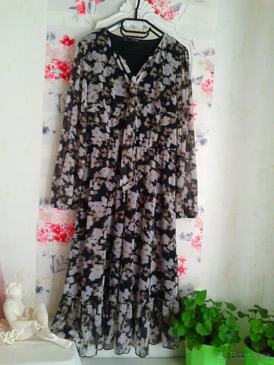 Elegantní krásné midi šaty 40/42 - 5