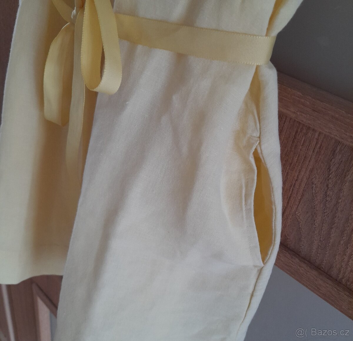 Šaty z lněné směsi POMPdeLUX, vel. 122/128 - 5