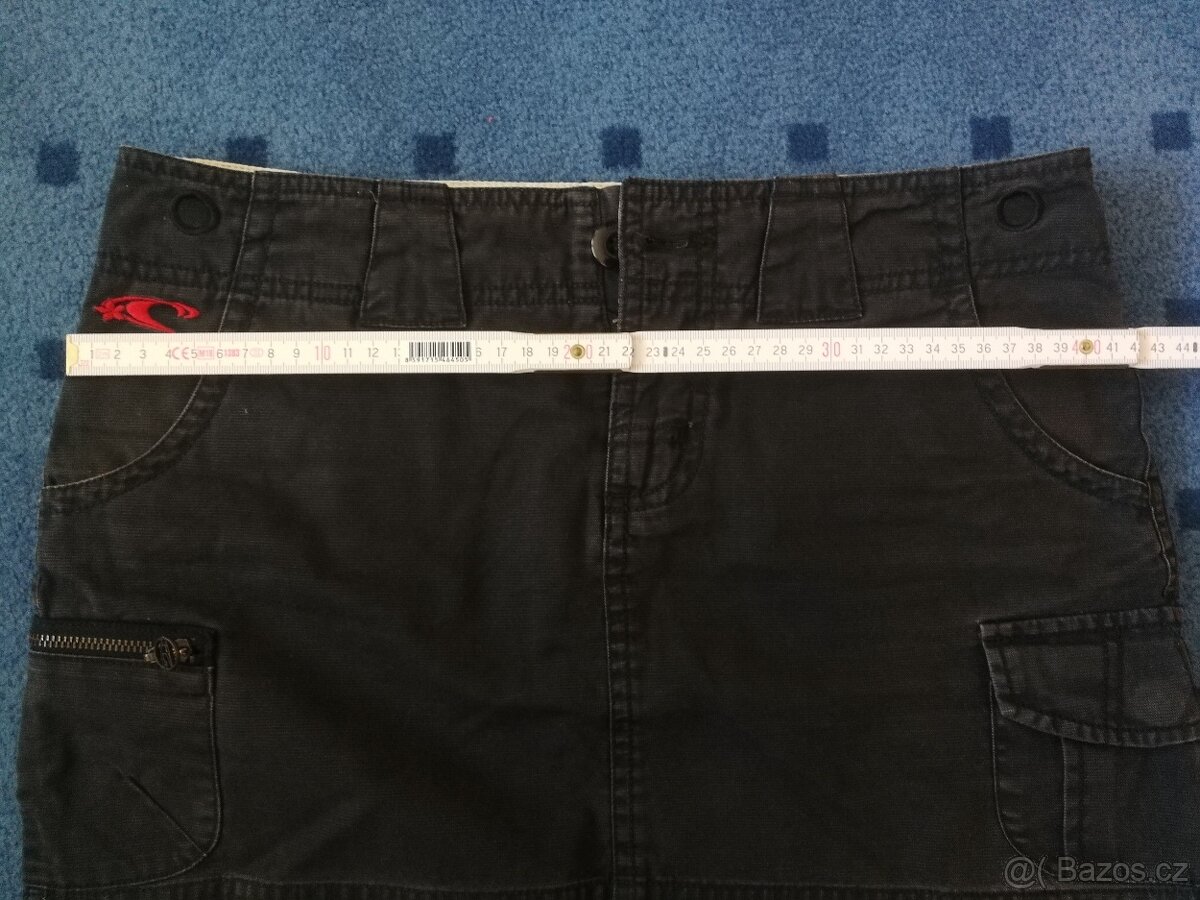 Černá džínová minisukně O'Neill - velikost S - 5