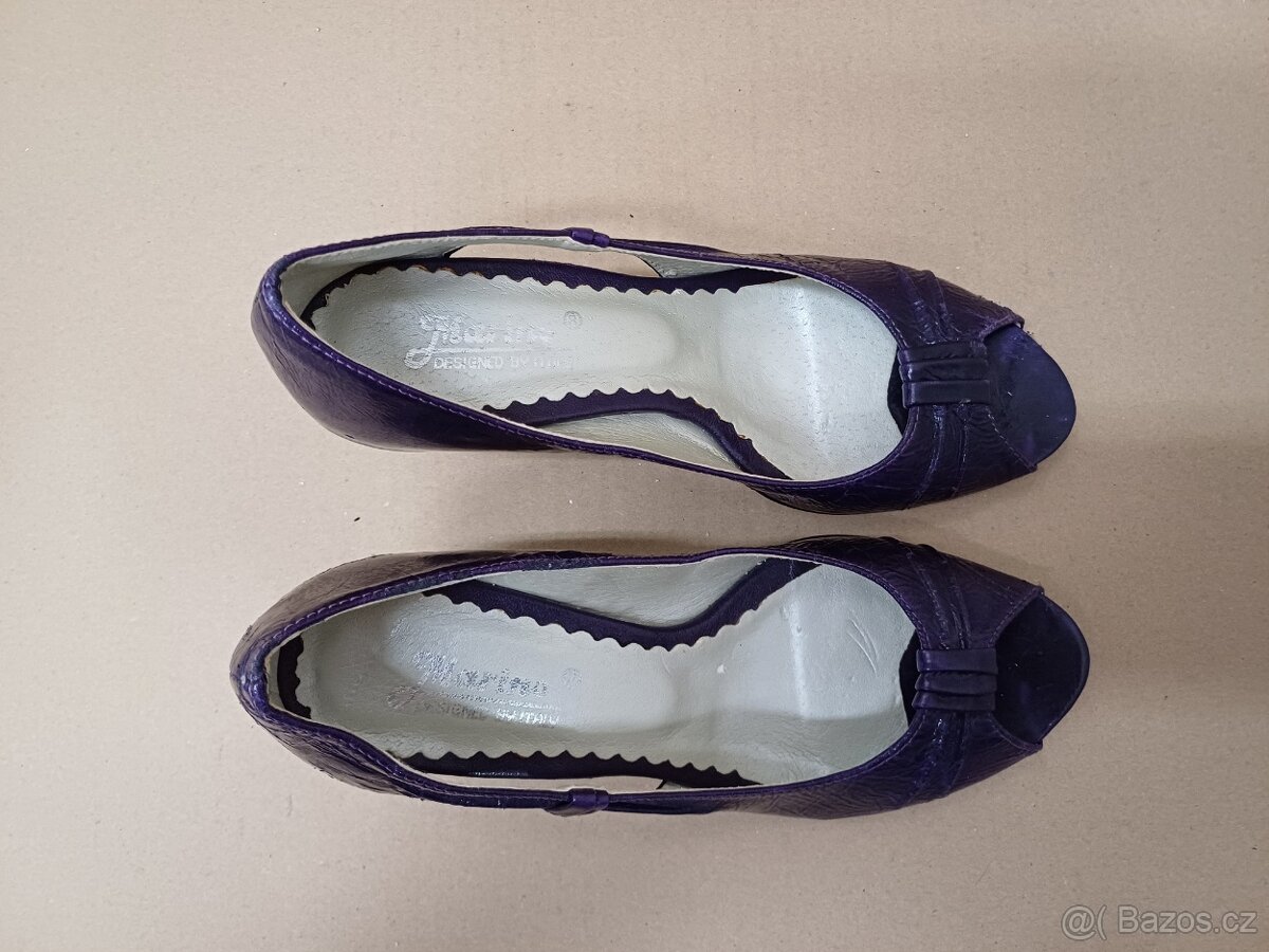 Fialové lodičky vel.36 - 5
