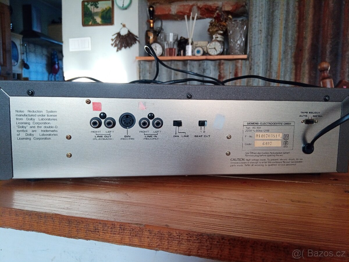 Siemens RC 302 AutoReverse Stereo Cassette Deck - 5