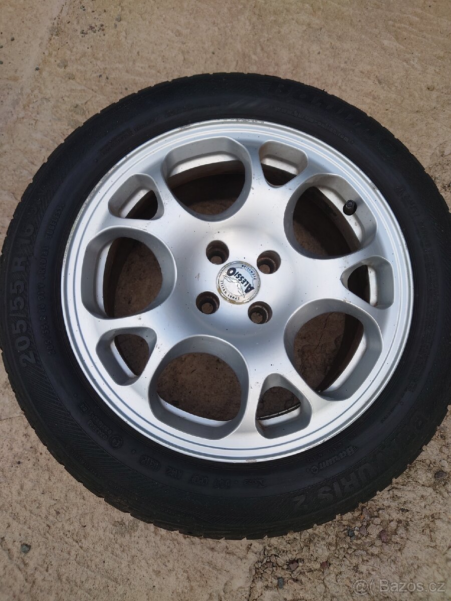 Disky Alessio R16 4x100, pneu barum - 5