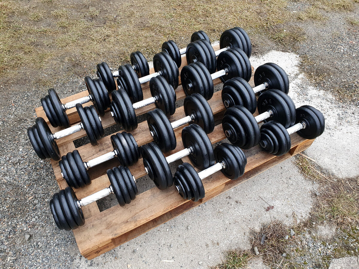 SADA činek jednoruček 12,5-30kg 340kg - NOVÁ - 5