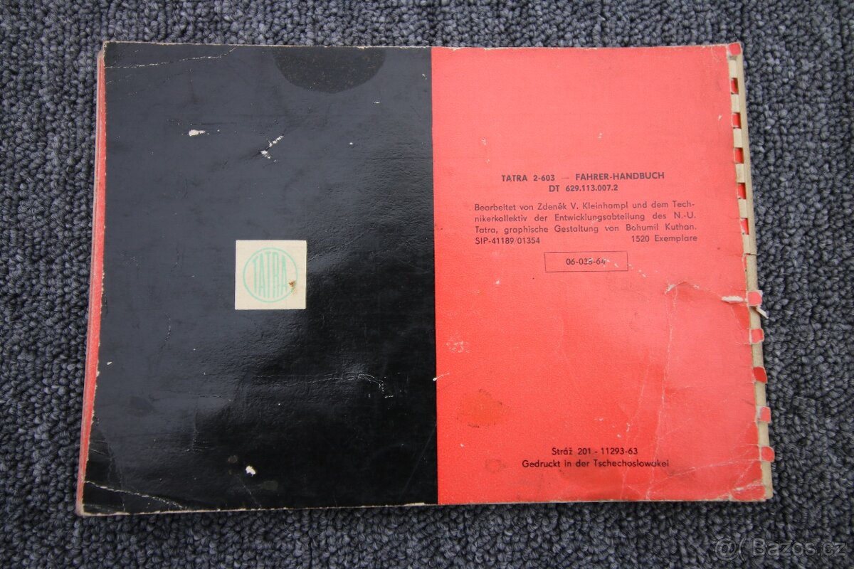 Tatra 603-2 katalog náhradních dílů a příručka řidiče - 5