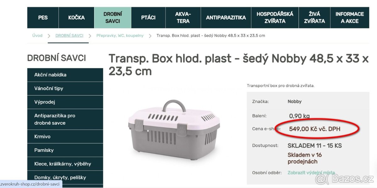 608 - Velká přepravka pro malá zvířata (např. morčata aj.) - 5