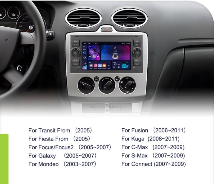 Android 4GB 64GB 2DIN 7" Pre Ford Connect Fiesta Transit - 5