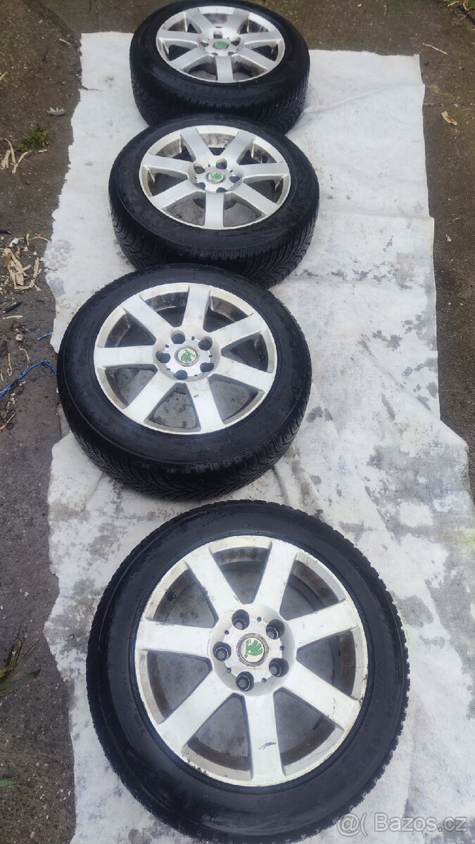 ALU disky s pneu 205/55/r16 - 5