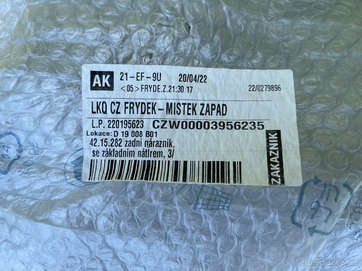 Zadní nárazník VW Golf 4 IV - 5