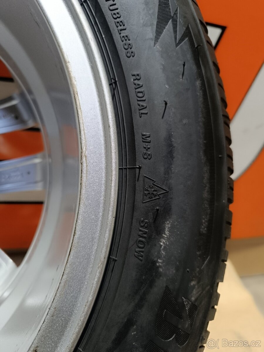 ALU kola Oxxo, 6,5x16'' 5x112+zimní pneu 205/60R16 - 5