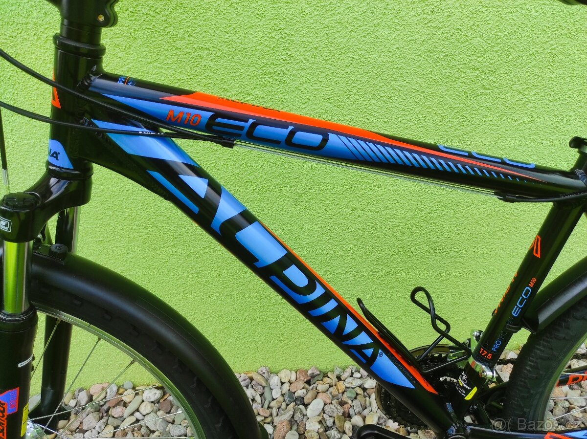 Značkové kolo ALPINA 26"/17,5" (modrá/oranžová) - 5