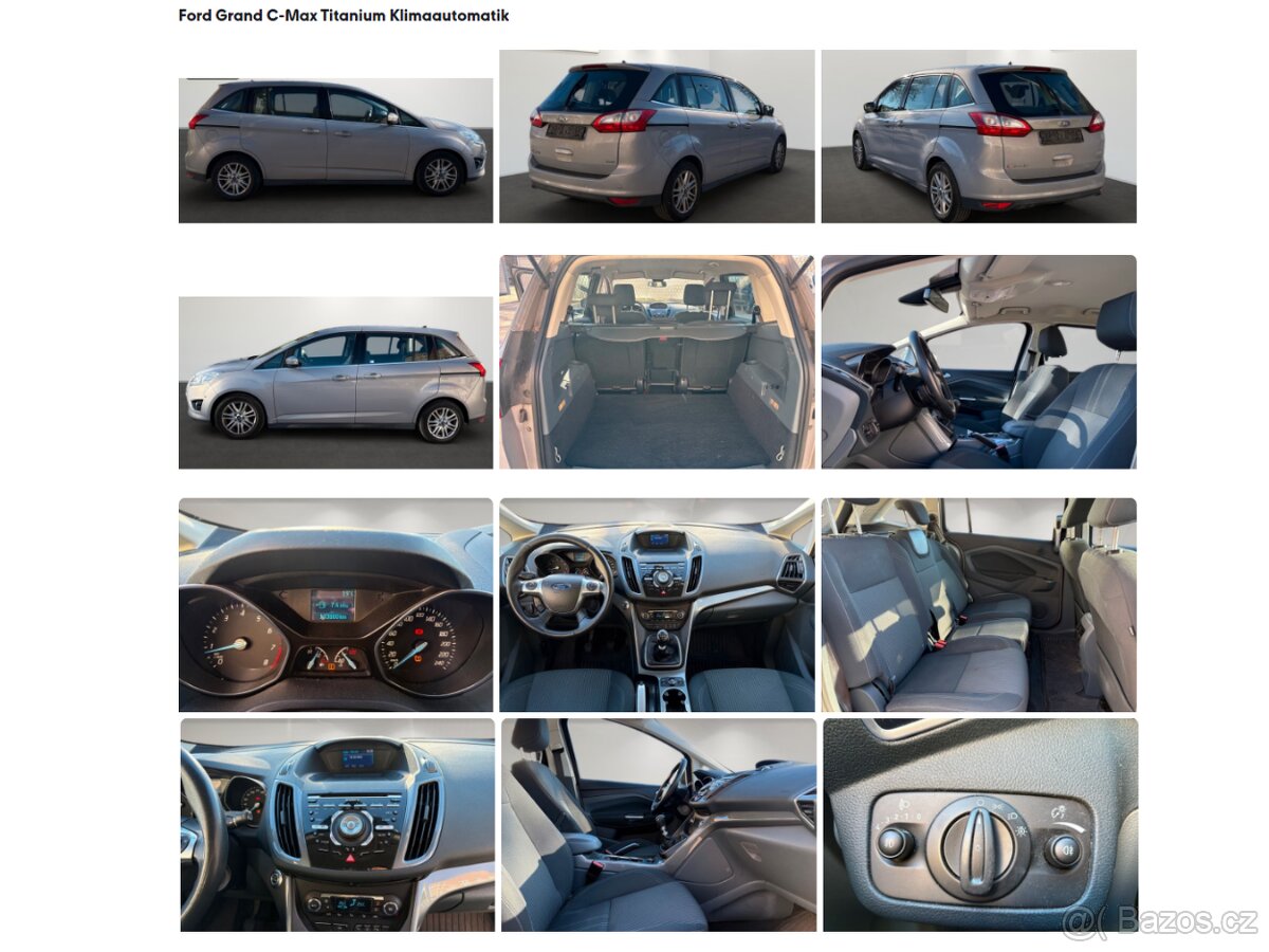 Ford Grand C-Max Titan 1,0i 125PS AAC Výhř AL 2PDC 8/13 - 5
