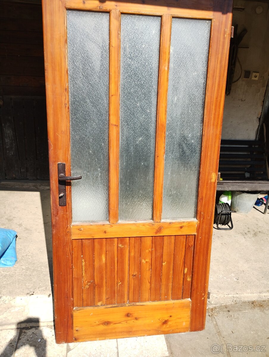 Právě dveře 90 cm masivní - 5