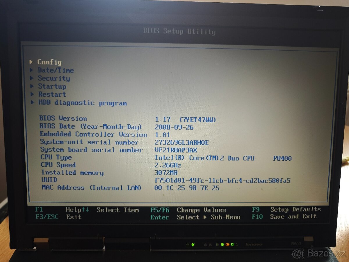 Lenovo Thinkpad R500 - 5