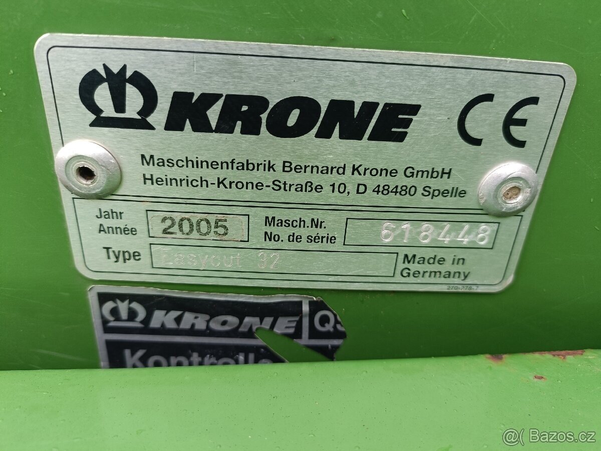 2005 3,2m Čelní disková sekačka KRONE Easycut 32 - 5
