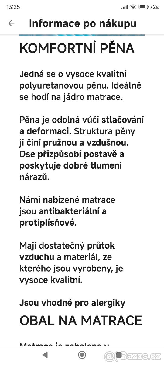 Zdravotní matrace IZER Activ 17cm - 5