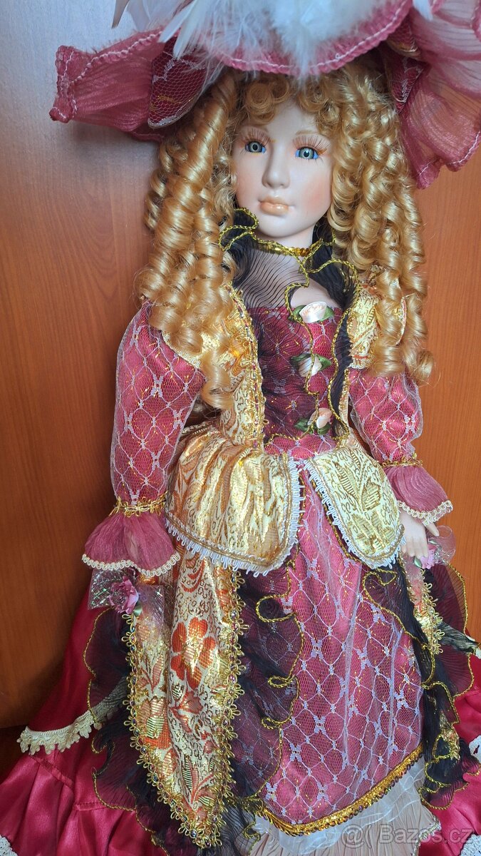 Sběratelská porcelanova panenka 70cm - 5