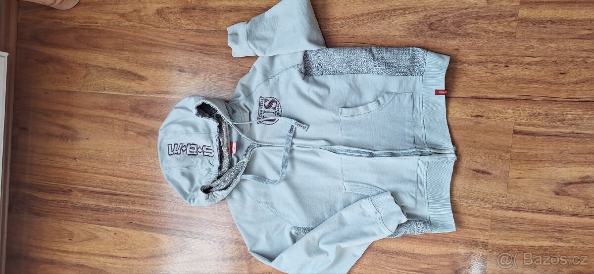 Dámská světle šedivá mikina SAM - 5