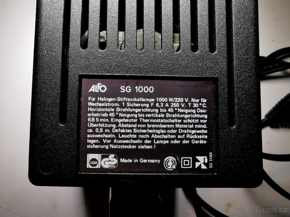 Filmové světlo halogen 1000 W/220 V - ALFO SG 1000 - 5