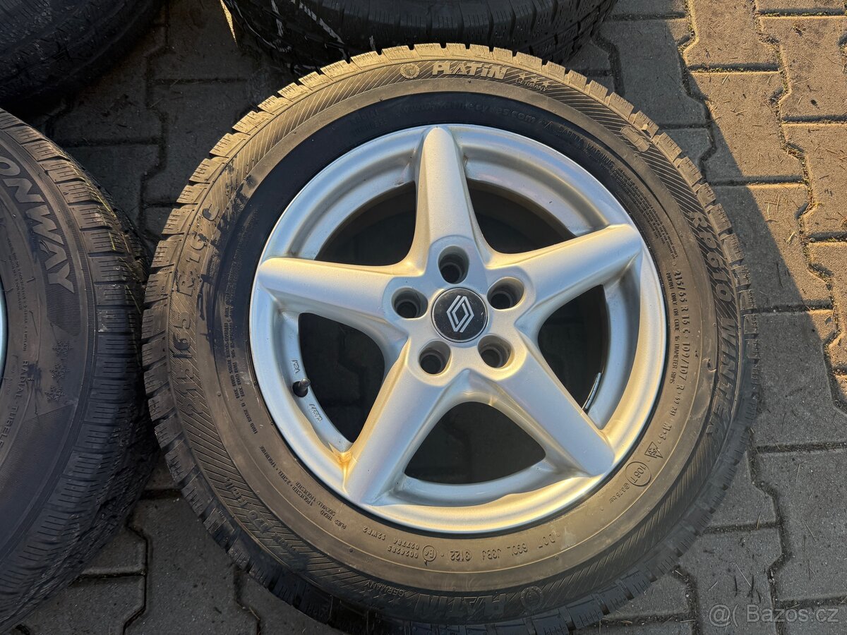 4x al kola 5x114.3 16 + pneu zimní 215/65 R16C - 5