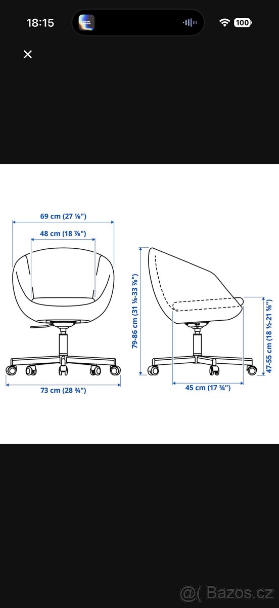 IKEA židle SKRUVSTA - 5