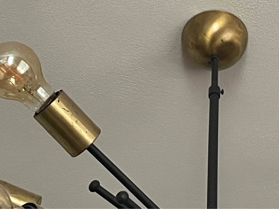 Lustr kovový industriální design - 5