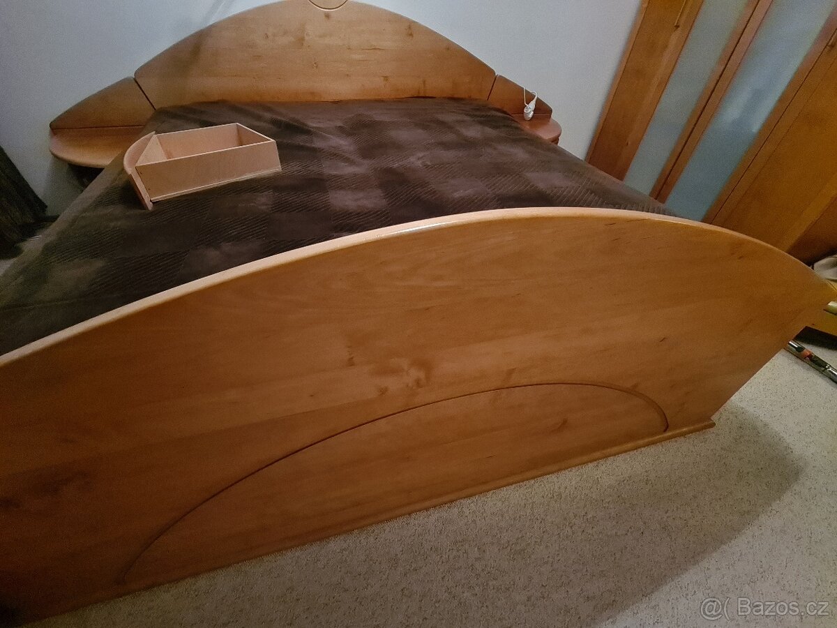 Masivní olše 2lůžko - 5