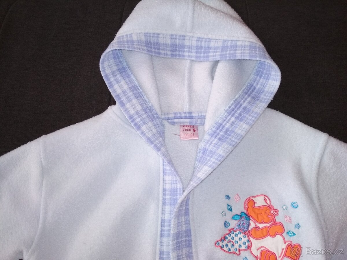 Dívčí fleecový župan, vel.98-104 - 5