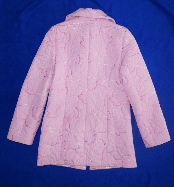 Zateplená růžová prošívaná bunda, vel. 38, zn. JB - 5