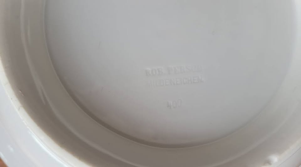 Velká, porcelánová mísa Rob.Persch Mildeneichen. - 5