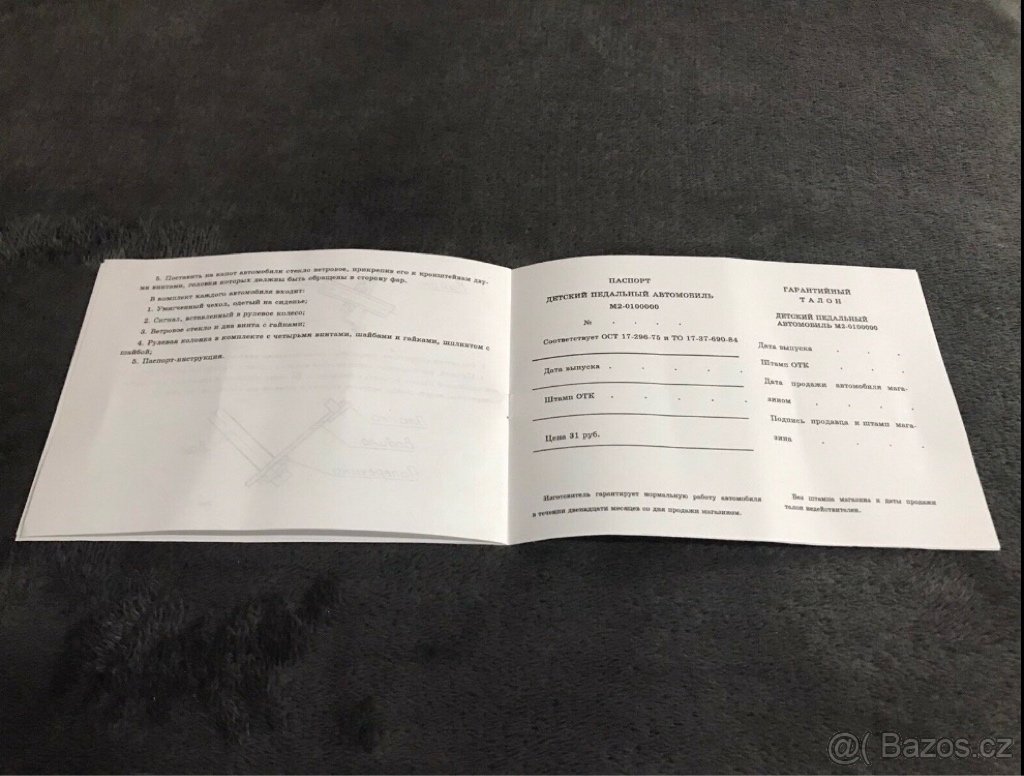 Šlapací auto Raduga (Návod) - 5