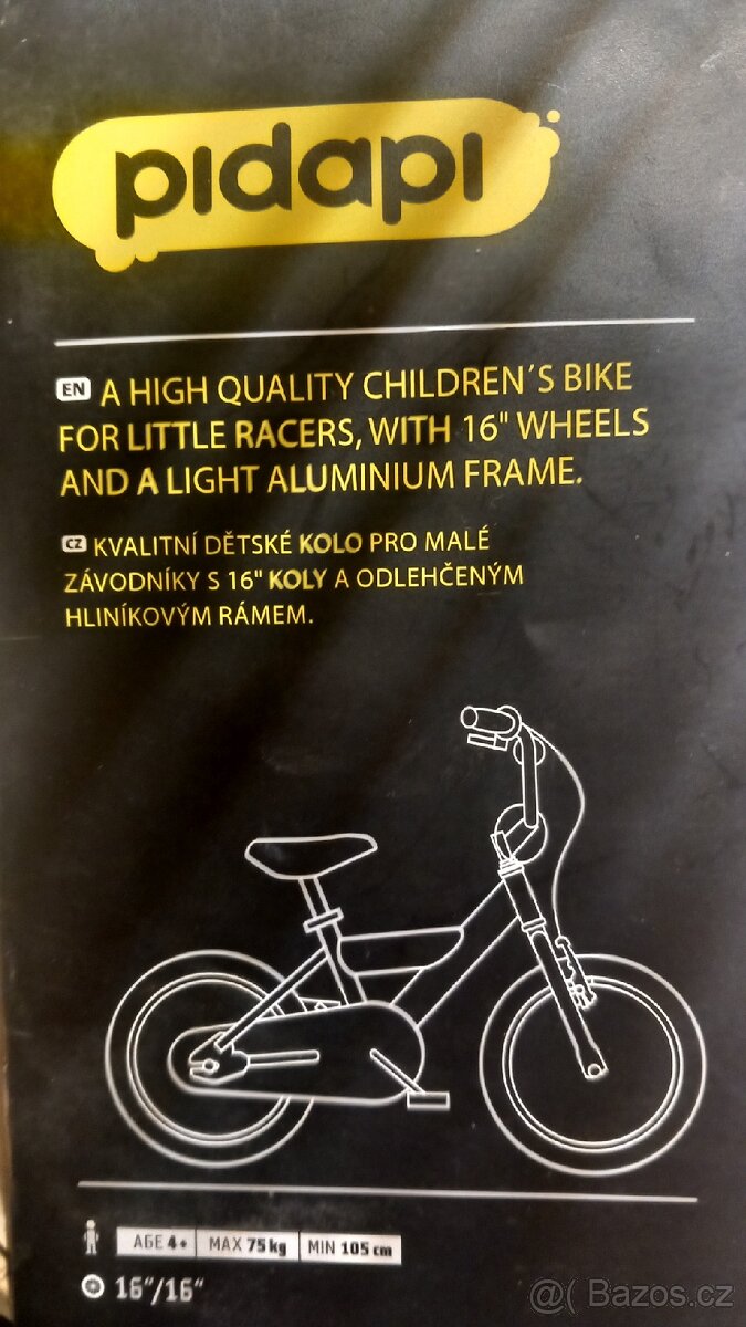 Dětské kolo 16" Pidapi - 5