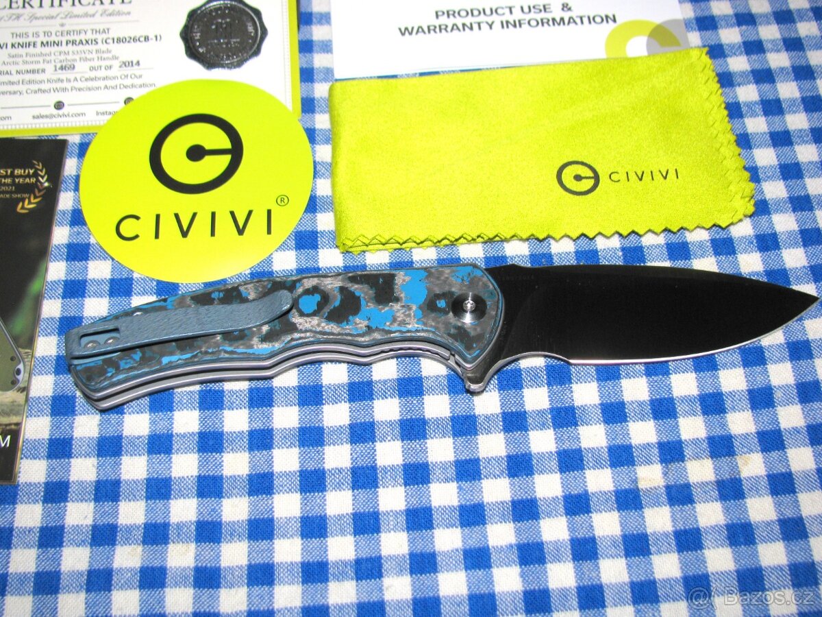 ZAV. NŮŽ - CIVIVI MINI PRAXIS - LIMITKA - OCEL - CPM S35VN - 5