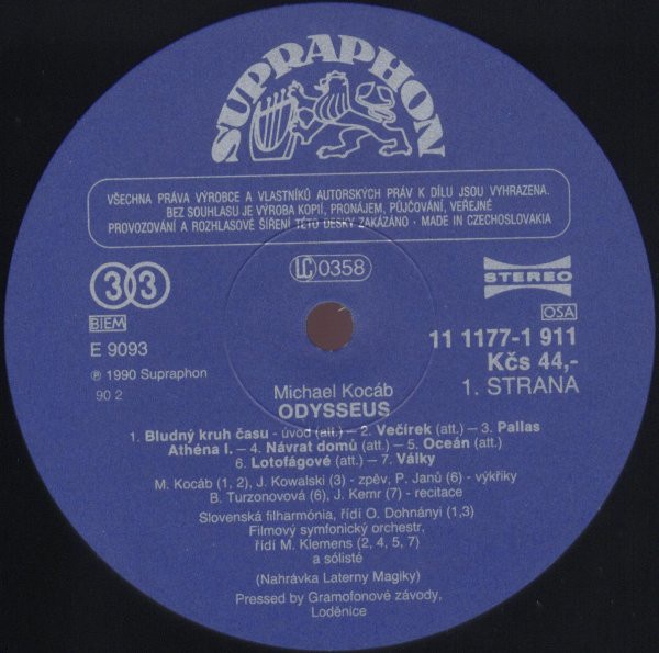 Michael Kocáb – Odysseus ( LP ) + podpisy - 5