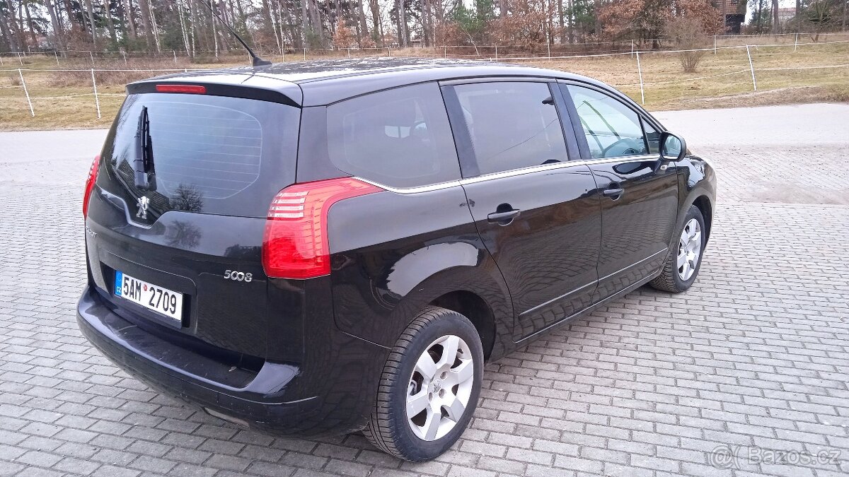 PEUGEOT 5008 1,6HDi82kw,rv11/2011,5-MÍSTNÉ,ALU,STK - 5
