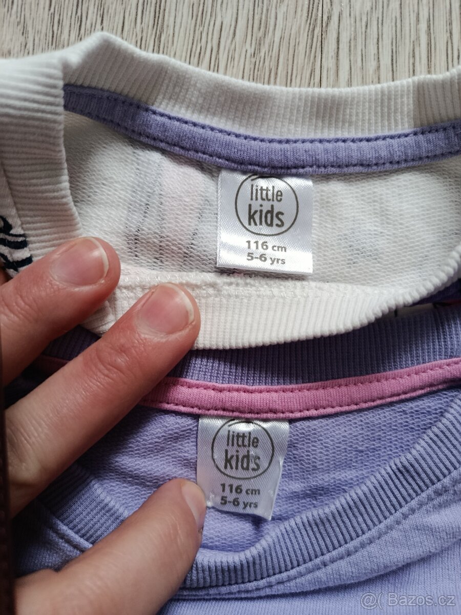 Dívčí mikina 2x 110/116 - 5
