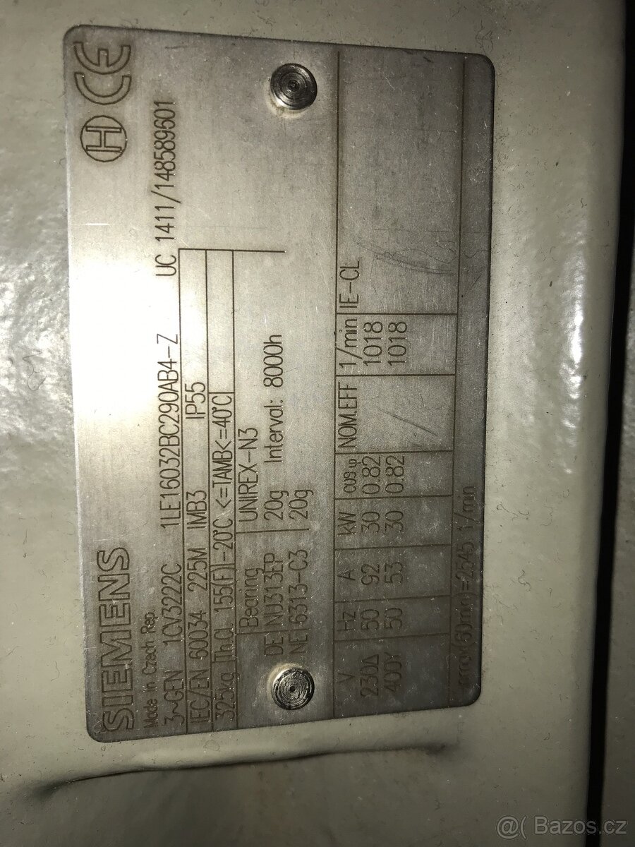 asynchronní generátor siemens 30 KW - 5