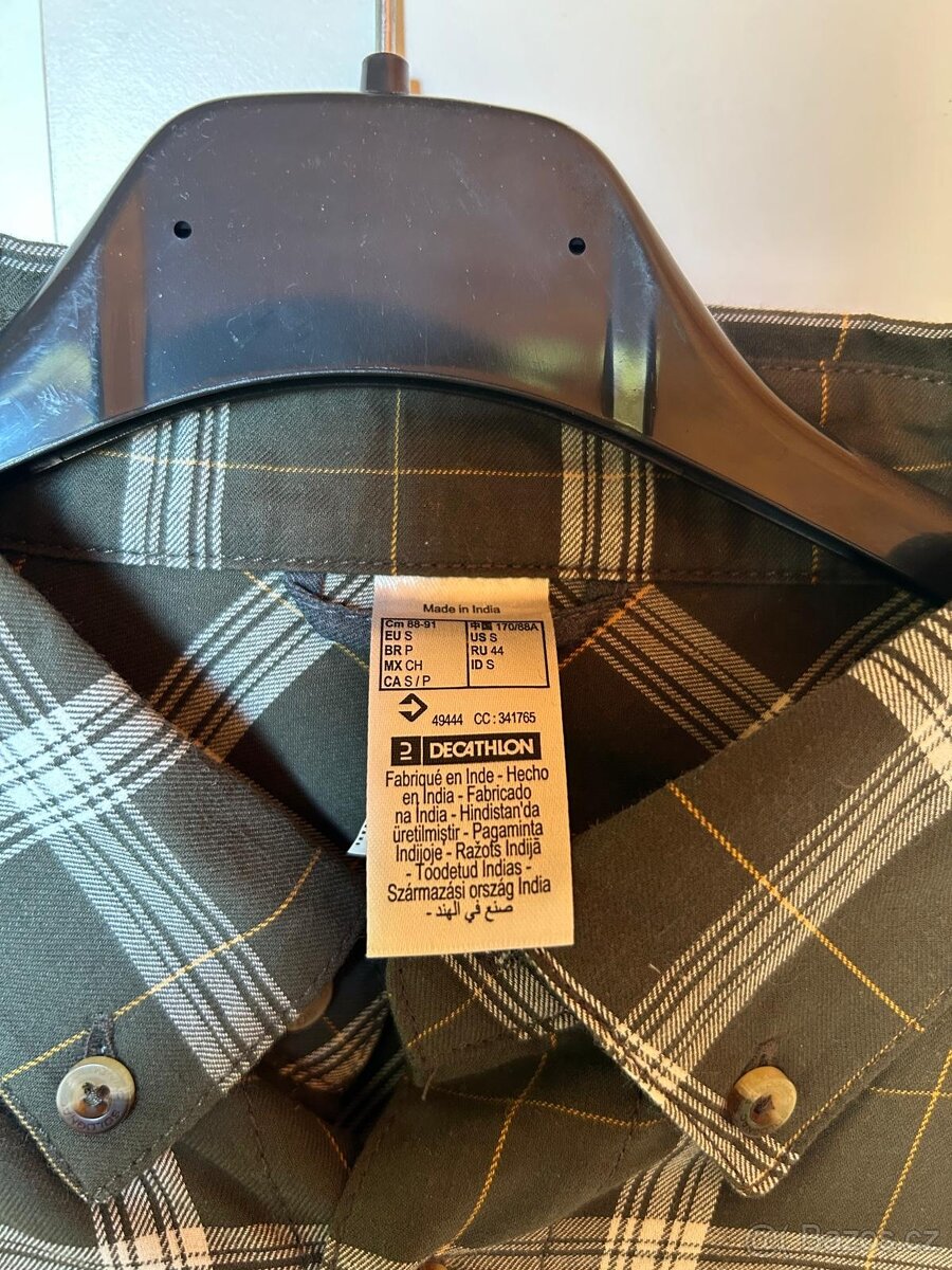 Solognac košile 100, bílá/zelená - 5