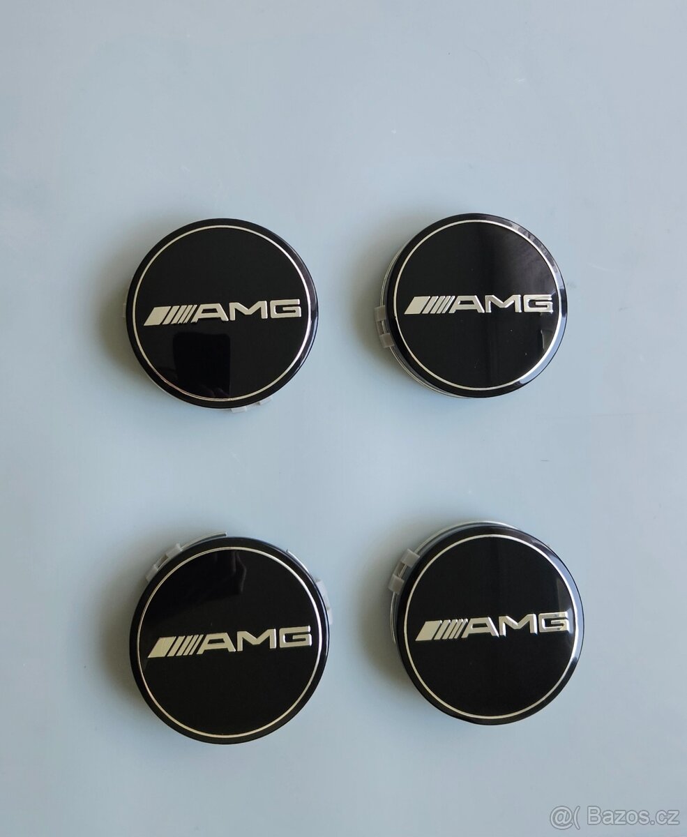 Středové krytky kol Mercedes, 75 mm - 5